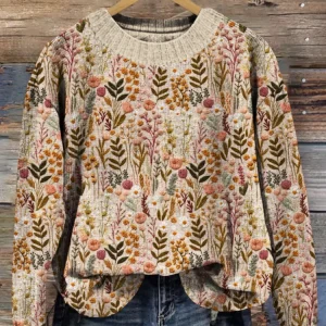 Manon - Pull Avec Fleurs Brodées pour femme
